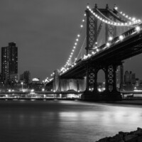 Manhattan Bridge - View from Empire Fulton Ferry State Park